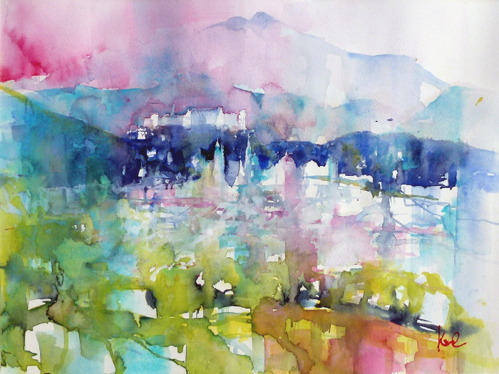 salzburg aquarell